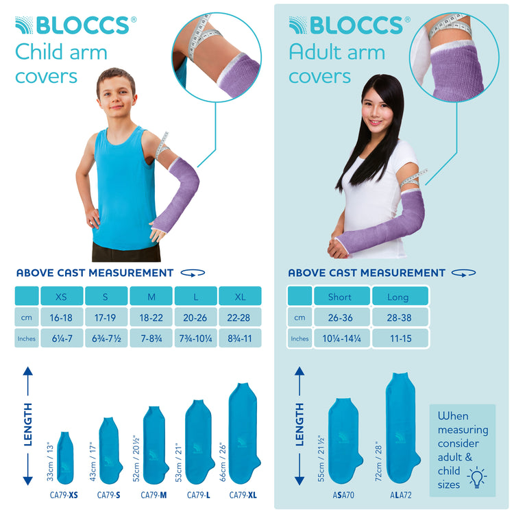 Bloccs Waterproof Cast Cover, Adult Arm (6)